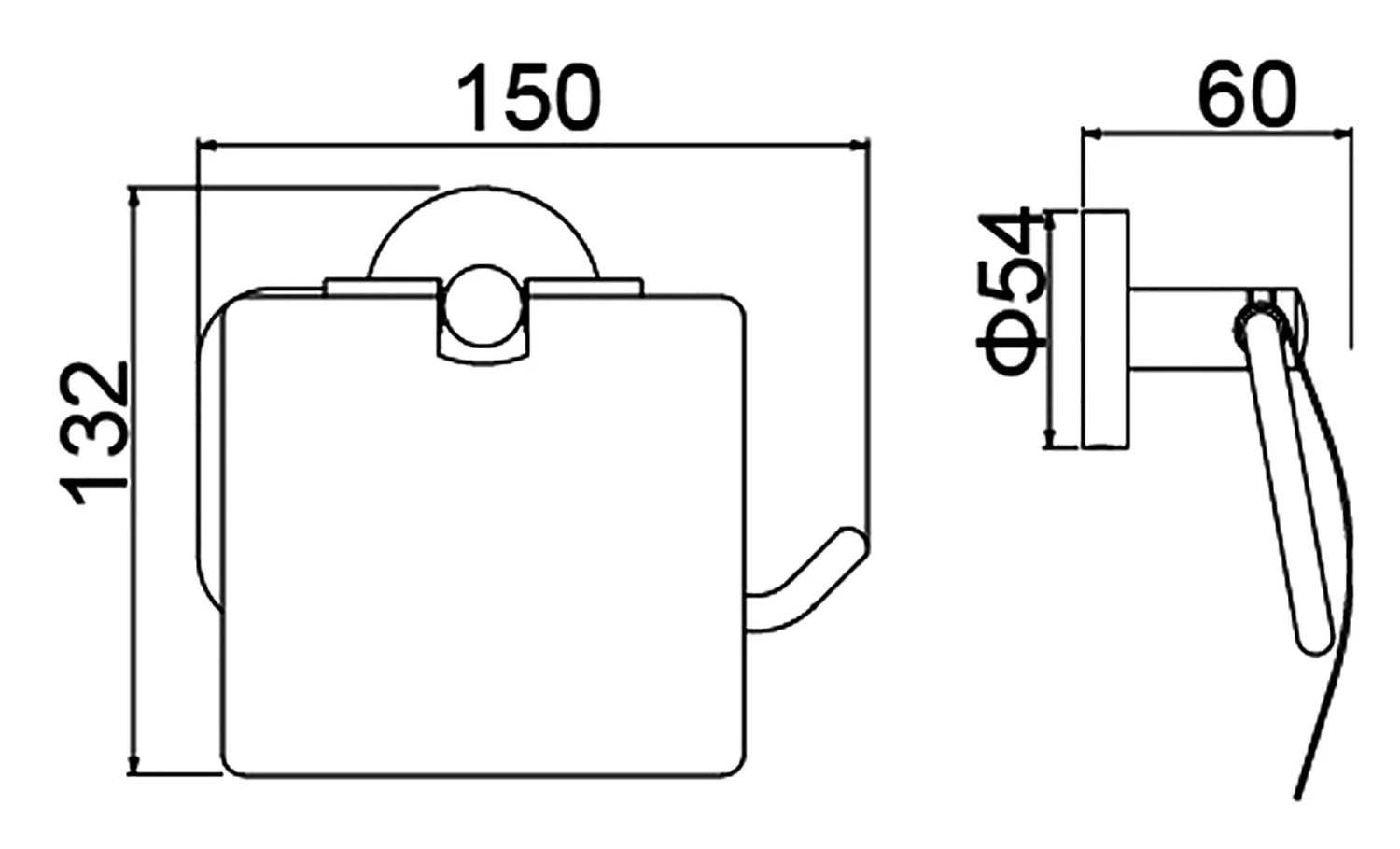Бумагодержатель Timo Saona хром (13042/00) - фото 2