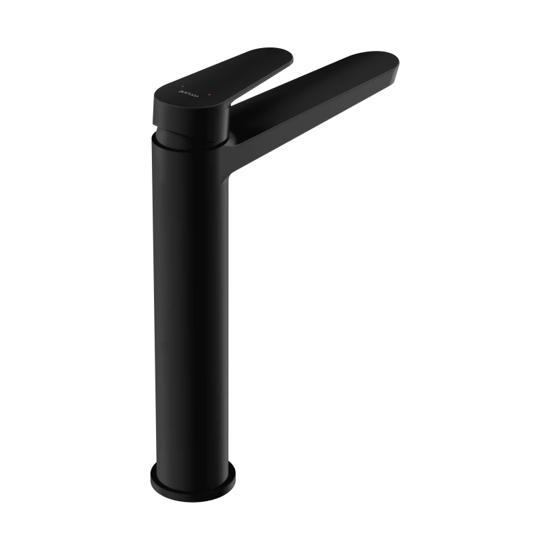 Смеситель для раковины CERSANIT LARA высокий однорычажный черный (68154) - фото 5