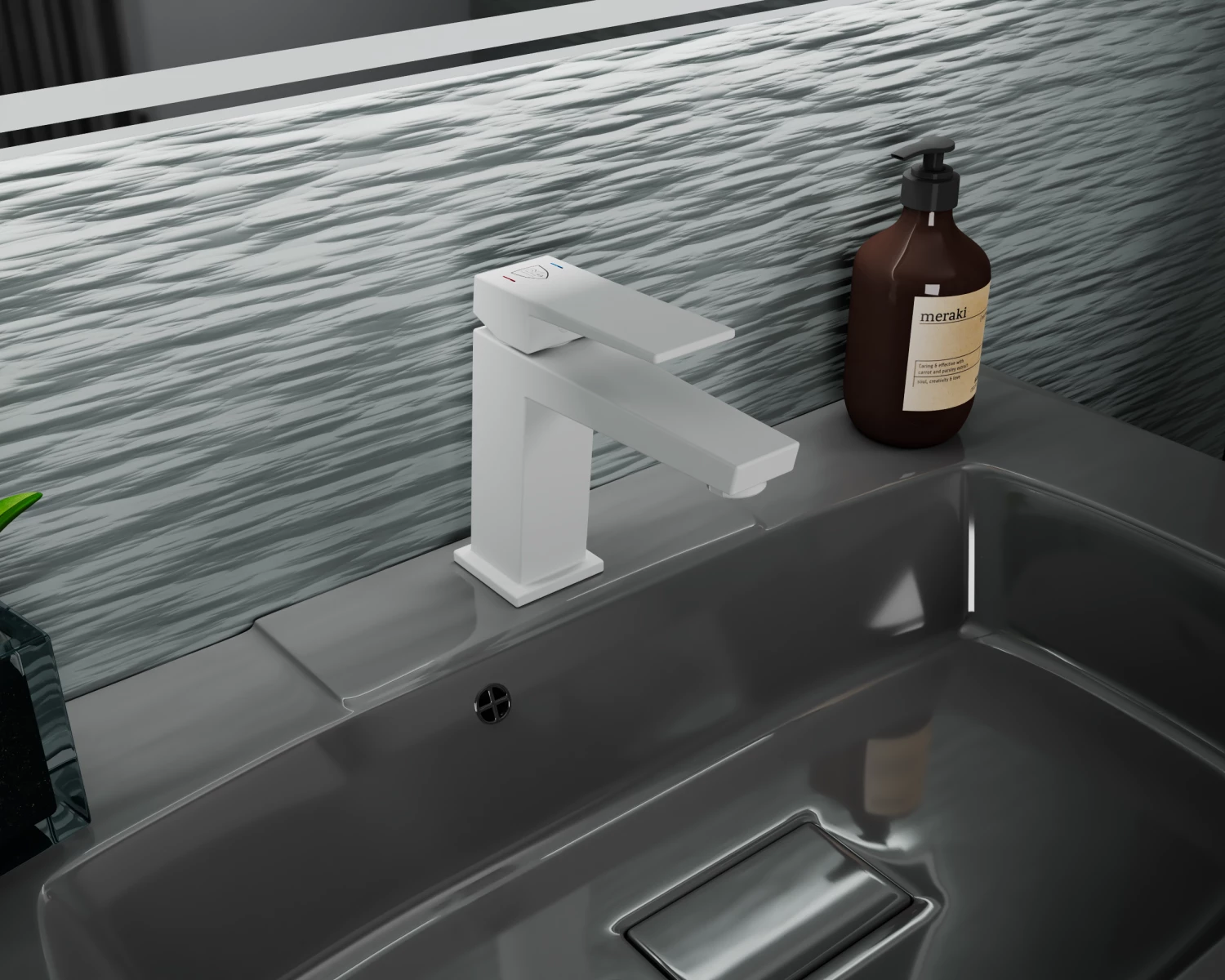 Смеситель для умывальника RUSH Тира (Thira) (TR3635-12White) - фото 2