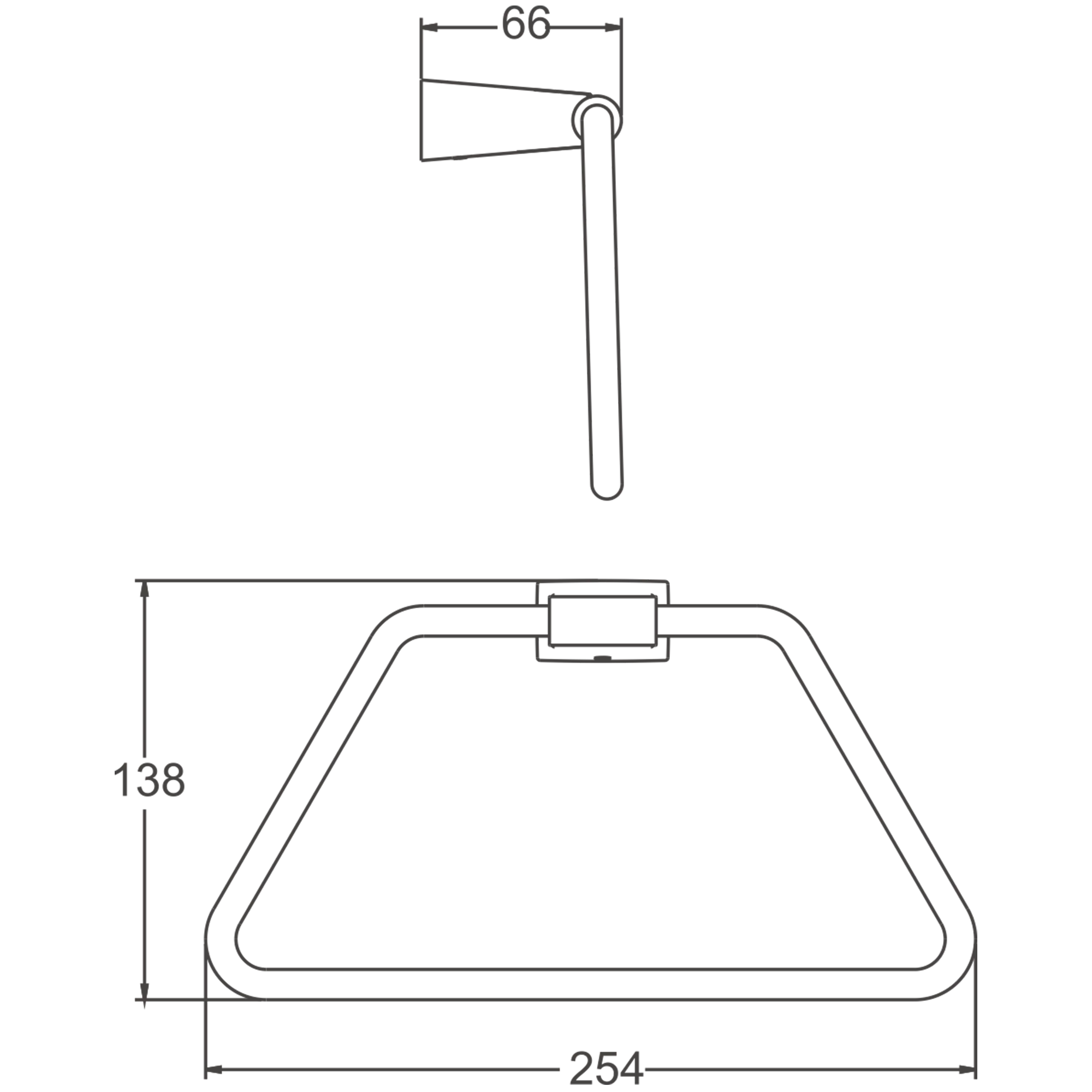 Держатель для полотенец BELZ оружейная сталь (B91204) Держатель для полотенец BELZ оружейная сталь (B91204) - фото 2