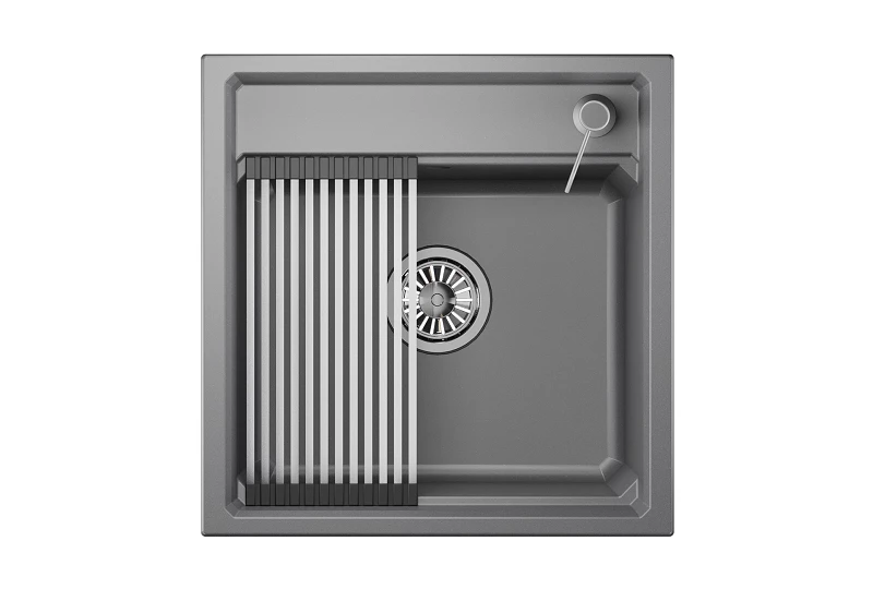 Кухонная мойка GRANULA Kitchen Space (5002, АЛЮМИНИУМ) Кухонная мойка GRANULA Kitchen Space (5002, АЛЮМИНИУМ) - фото 1
