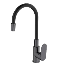 Смеситель для кухни HAIBA оружейная сталь/черный (HB73796-3)