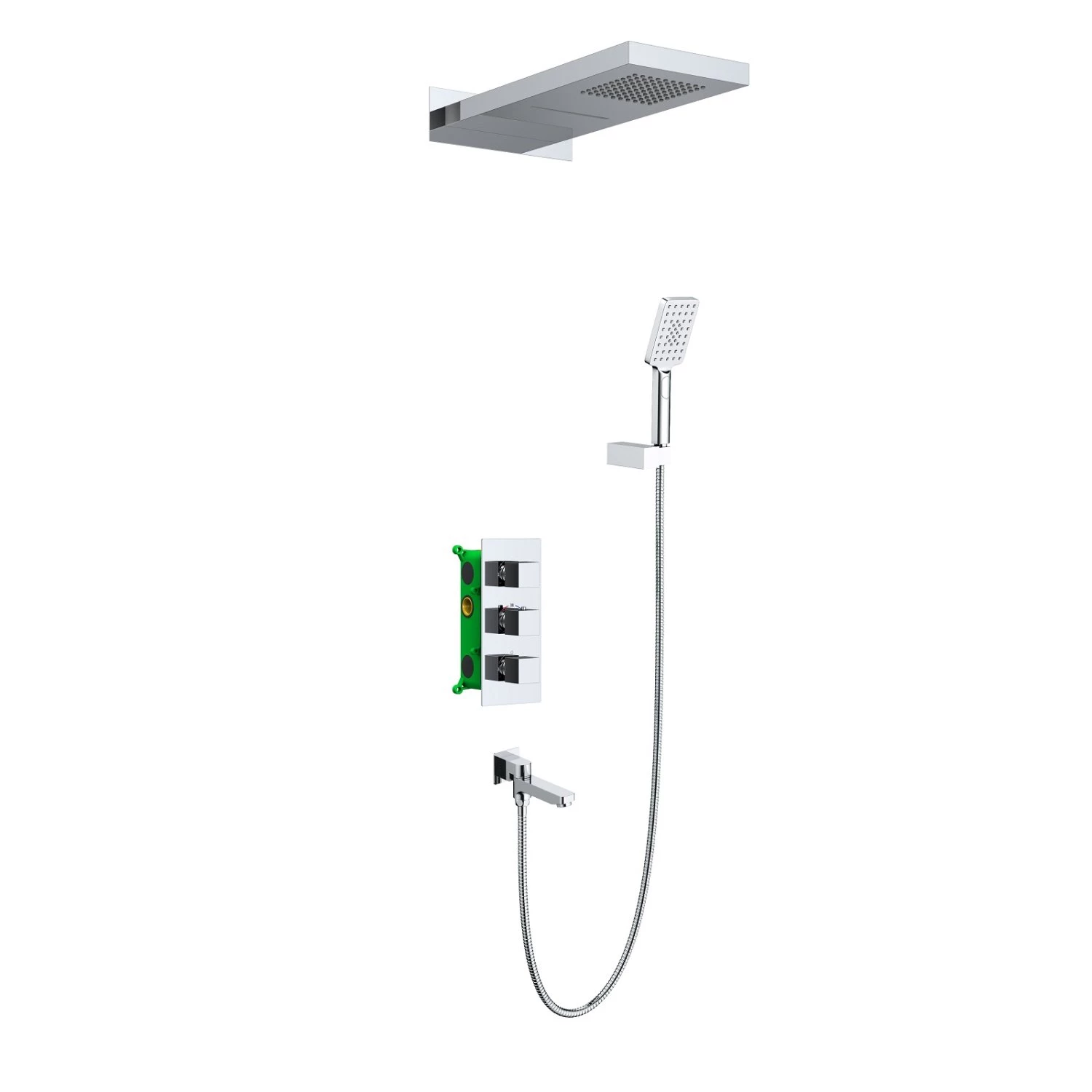 Душевая система встроенная с термостатом Timo Petruma (SX-5079/00SM) хром - фото 1