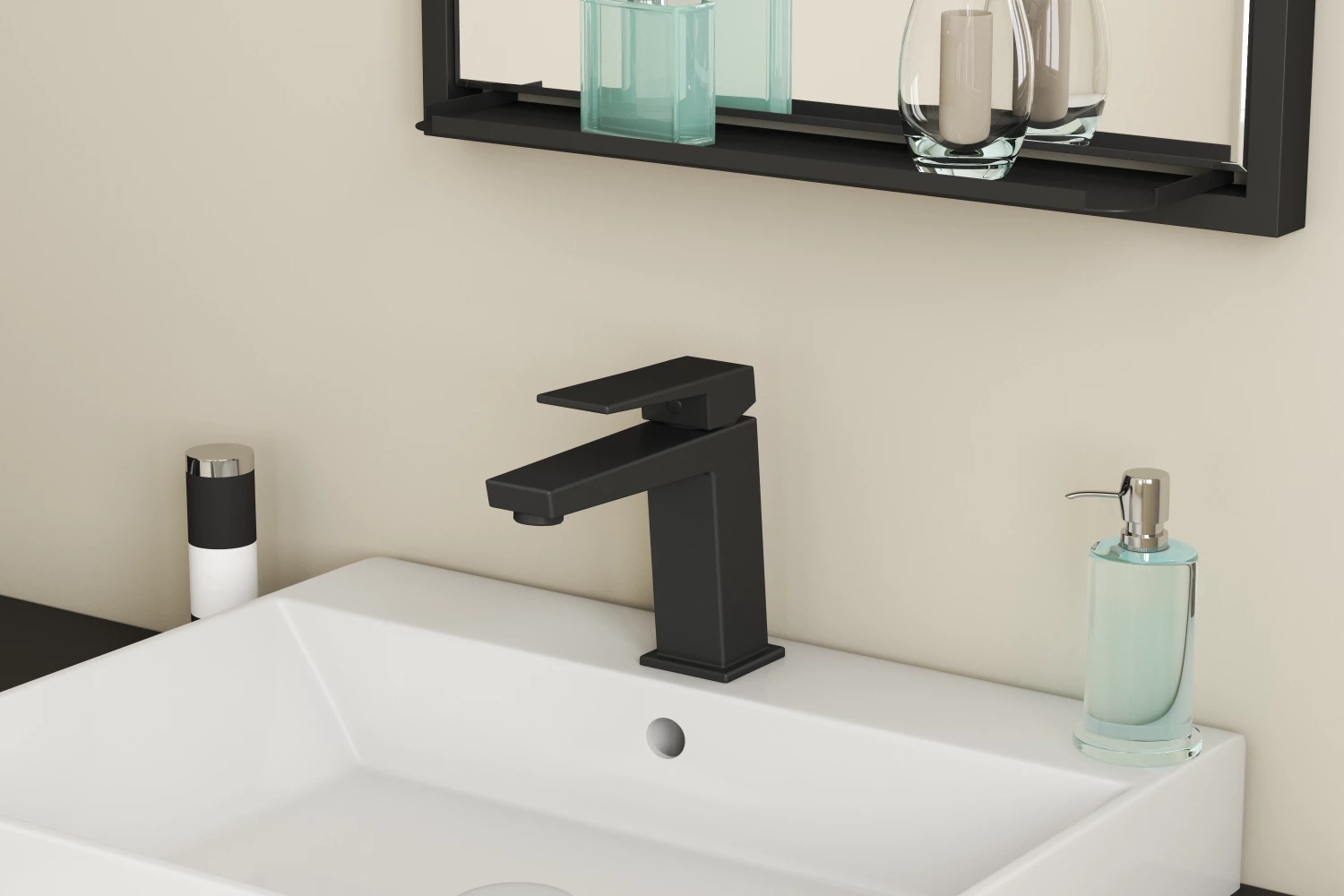 Смеситель для умывальника RUSH Тира (Thira) (TR3635-12Black) - фото 2