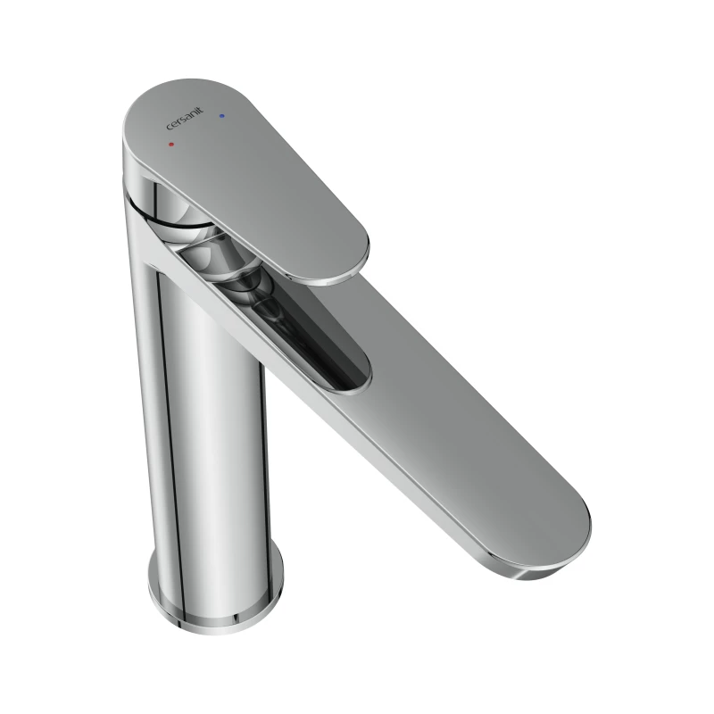 Смеситель для раковины CERSANIT LARA высокий однорычажный хром (68153) - фото 2