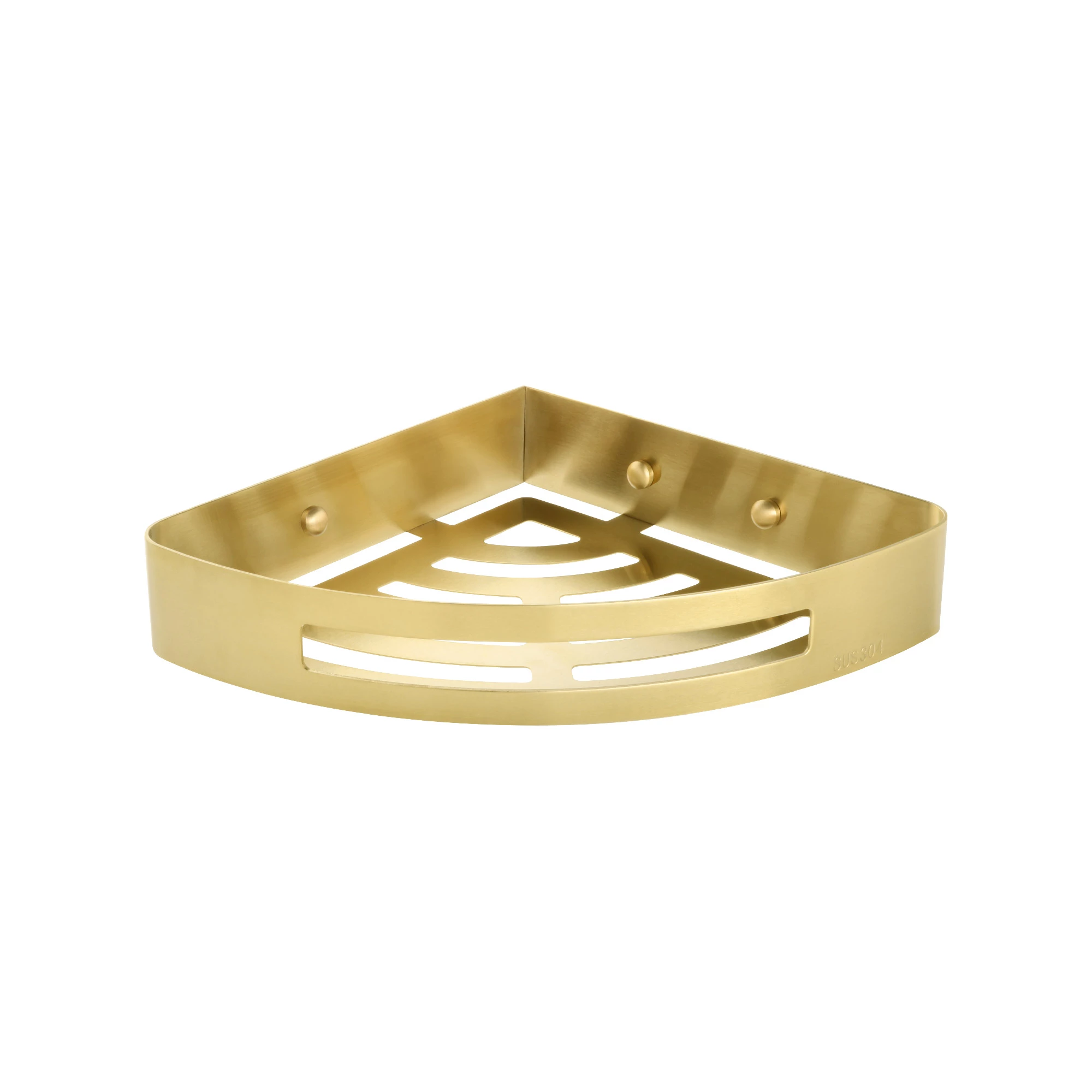 Полка угловая одноэтажная Fixsen Hotel золото-сатин (FX-31003L) - фото 1