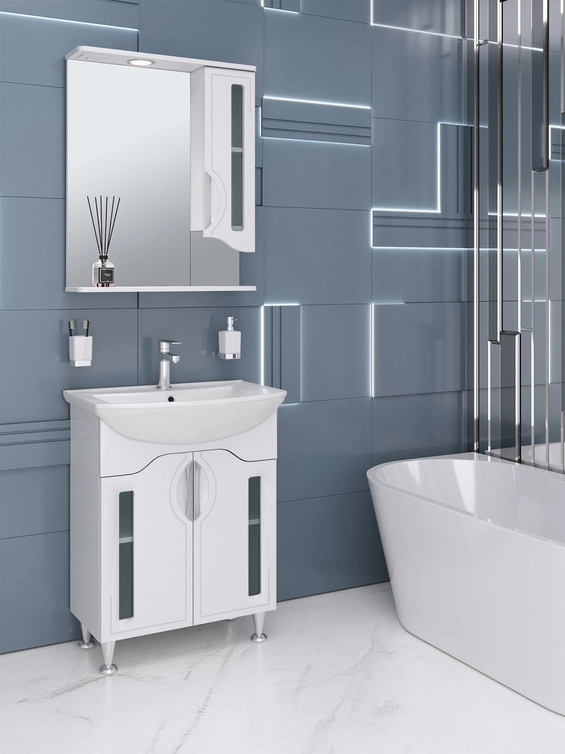 Тумба Runo Толедо 65 под умывальник УТ000002285 (Стиль 65) (00000001038) - фото 3