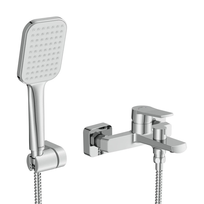 Смеситель для ванны CERSANIT CITY с лейкой однорычажный хром (68326)