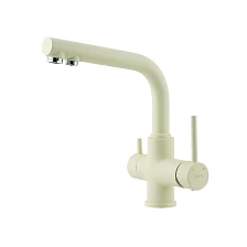 Смеситель для кухни Lemark COMFORT с подключением к фильтру питьевой воды, цвет: шампань (LM3061PSH)