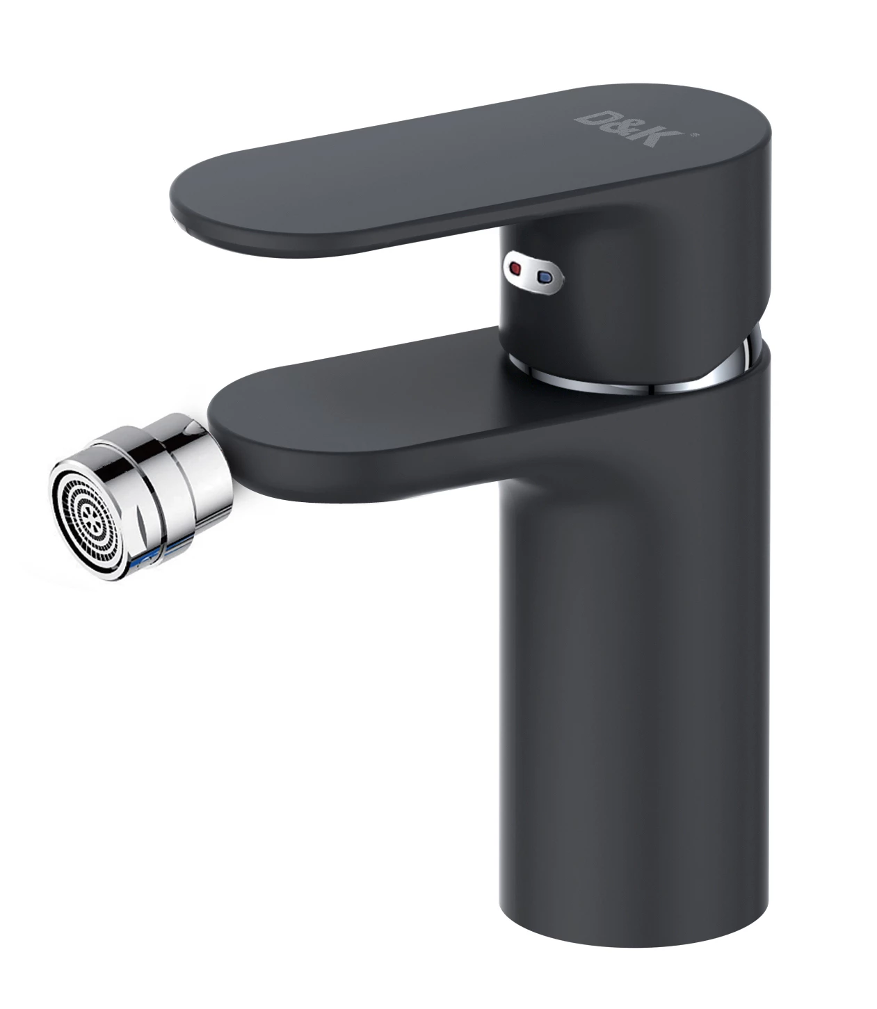 Смеситель для биде D&K Durer Bayern Black (DA1252205) чёрная тефлоновая поверхность - фото 1