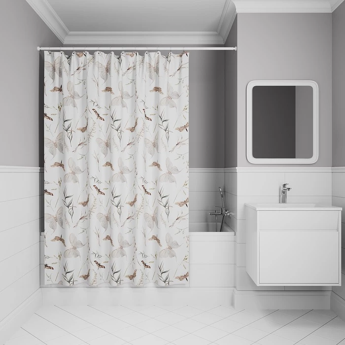 Штора для ванной IDDIS 200x180 см, Полиэстер (BP05P18i11) Штора для ванной IDDIS 200x180 см, Полиэстер (BP05P18i11) - фото 1
