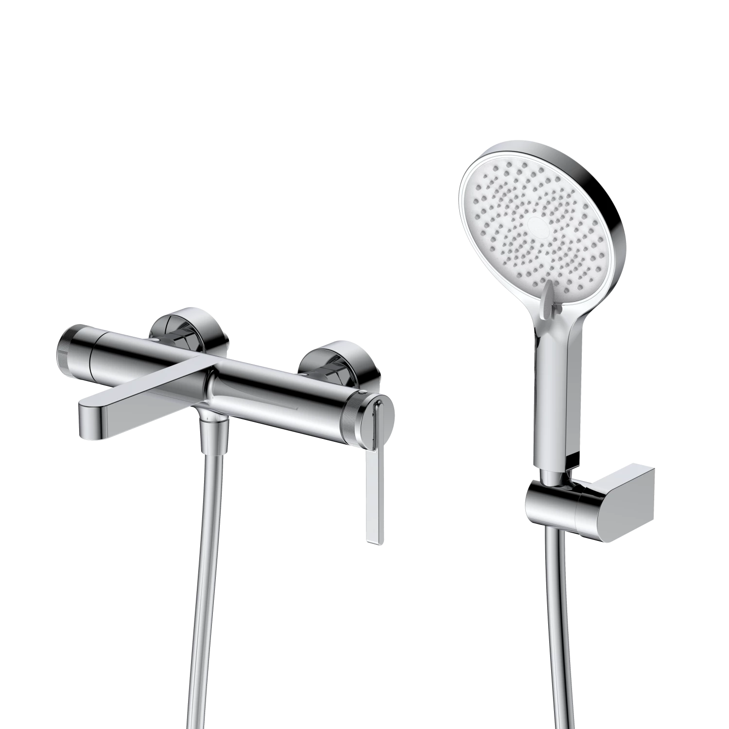 Смеситель для ванны с душем DQ Bonn короткий излив хром (DA1703201)