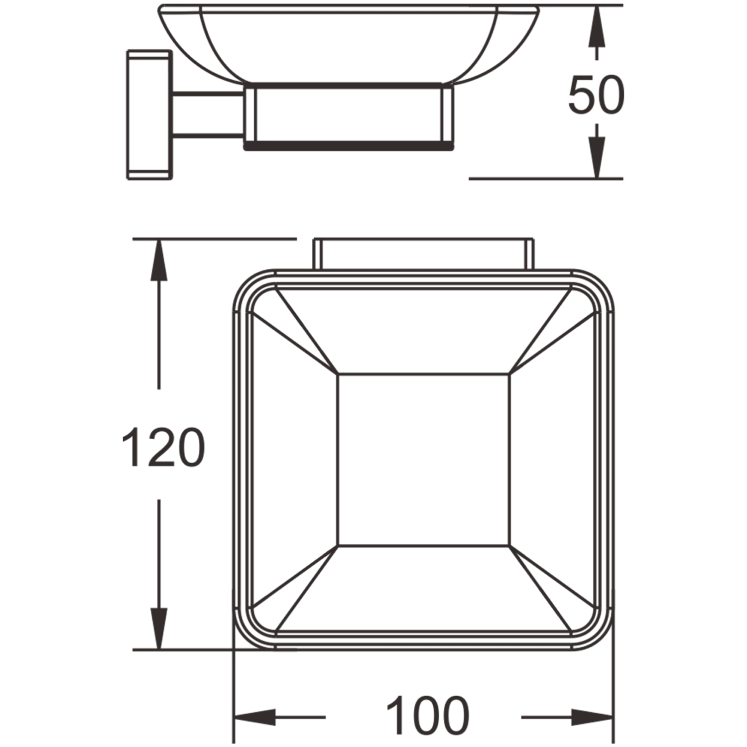 Мыльница стеклянная BELZ (B90302) - фото 2