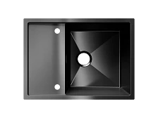 Мойка ULGRAN STEEL 680 Х 500, цвет «вороненая сталь» (US 680-003)