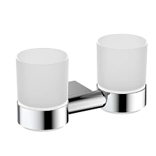 Стакан для зубных щеток двойной Timo Luiro хром (18534/00)