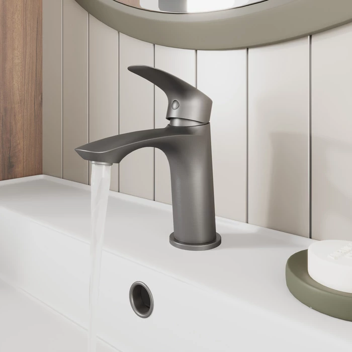 Смеситель для умывальника, графит, Rora, Milardo, RORGM00M01 - фото 3