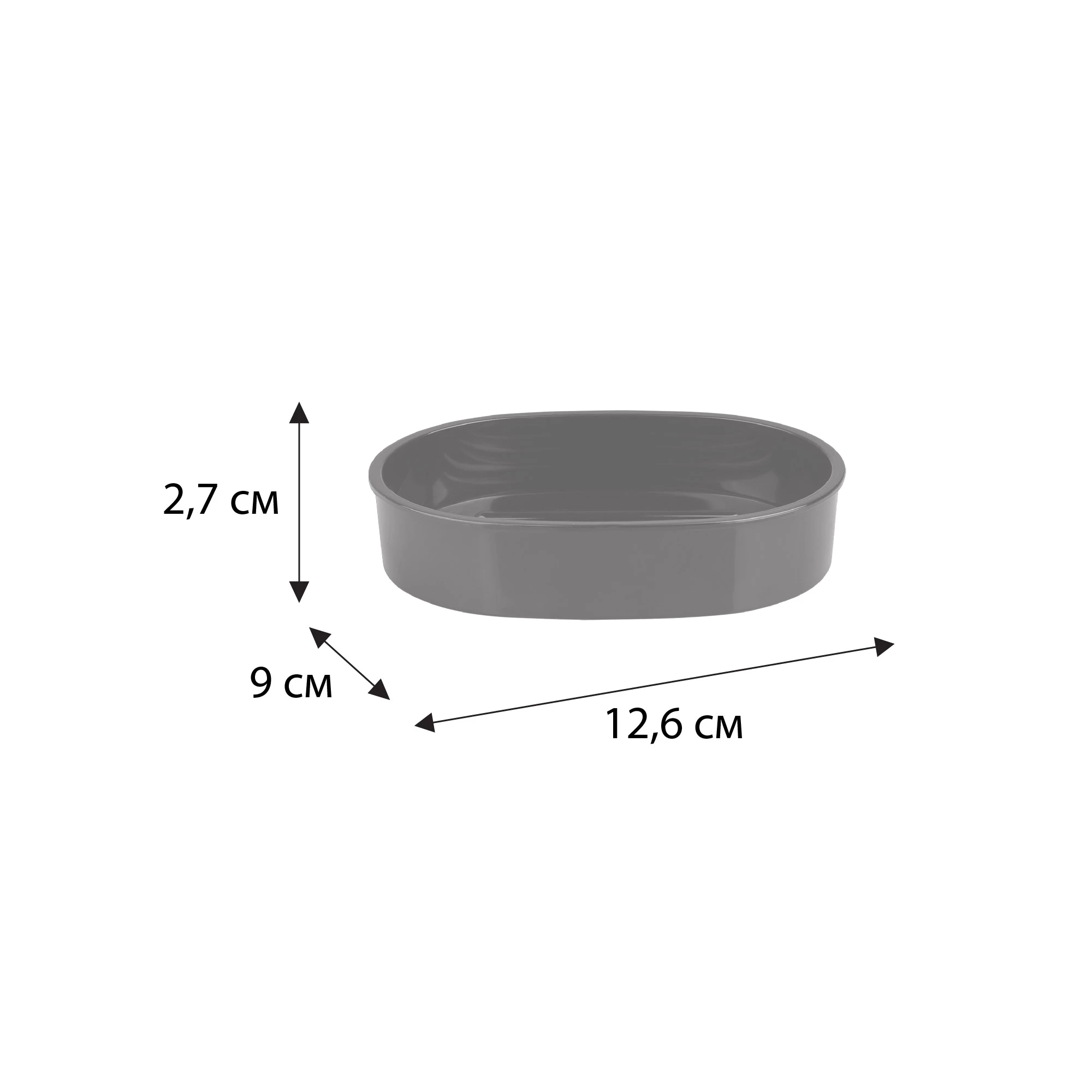 Мыльница FIXSEN ROUND BLACK (FX-454-4) Мыльница FIXSEN ROUND BLACK (FX-454-4) - фото 2
