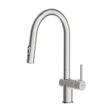 Смеситель для кухни Cersanit BRASKO однорычажный с выдвижным изливом хром (64841)