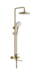 Душевая система BELZ брашированное золото (PVD-покрытие) (B24812-5)