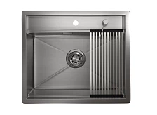 Кухонная мойка GRANULA (6051, СТАЛЬ САТИН)