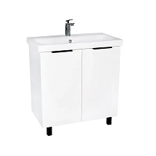 Тумба VIANT "Берлин" 2 ств белая 441х766х820 под раковину .S-UM-MOD80/1 (MODUO 80) (VBER80MDBEL-T2ST)