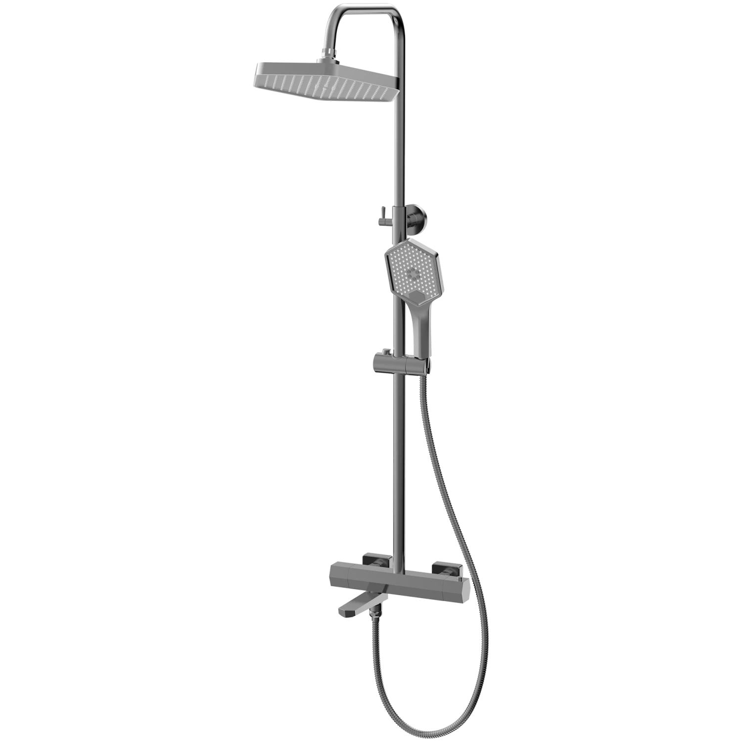 Душевая система HAIBA оружейная сталь (HB24726-3)