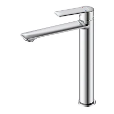 Смеситель DECOROOM DR28 для умывальника высокий монолитный (DR28013)