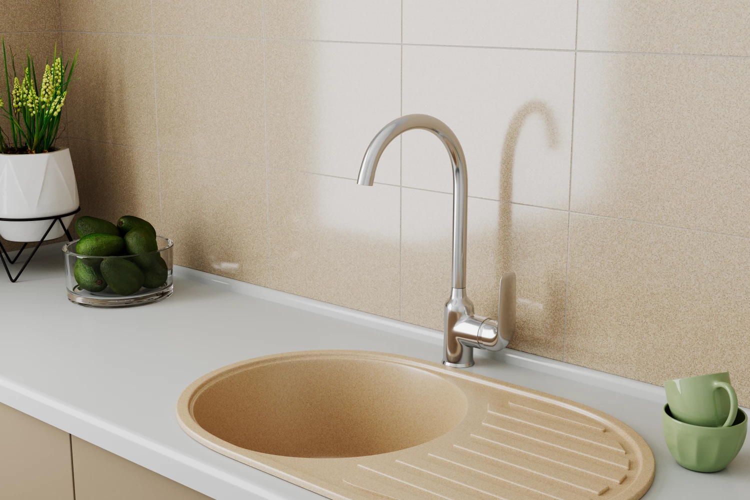 Смеситель для кухонной мойки RUSH Фиджи (Fiji) (FI1835-23) - фото 2