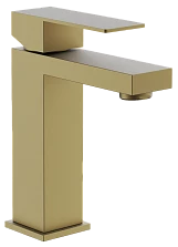 Смеситель для раковины BELZ цвет: брашированное золото (PVD-покрытие) (B10817-5)