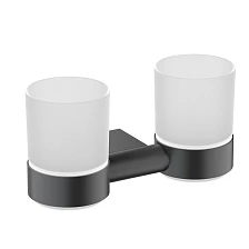 Стакан для зубных щеток двойной Timo Luiro черный (18534/03)