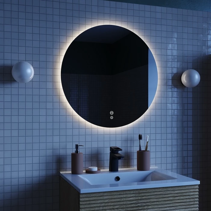 Зеркало с подсветкой и термообогревом, 60 см IDDIS Bild (BIL60T0i98) - фото 3