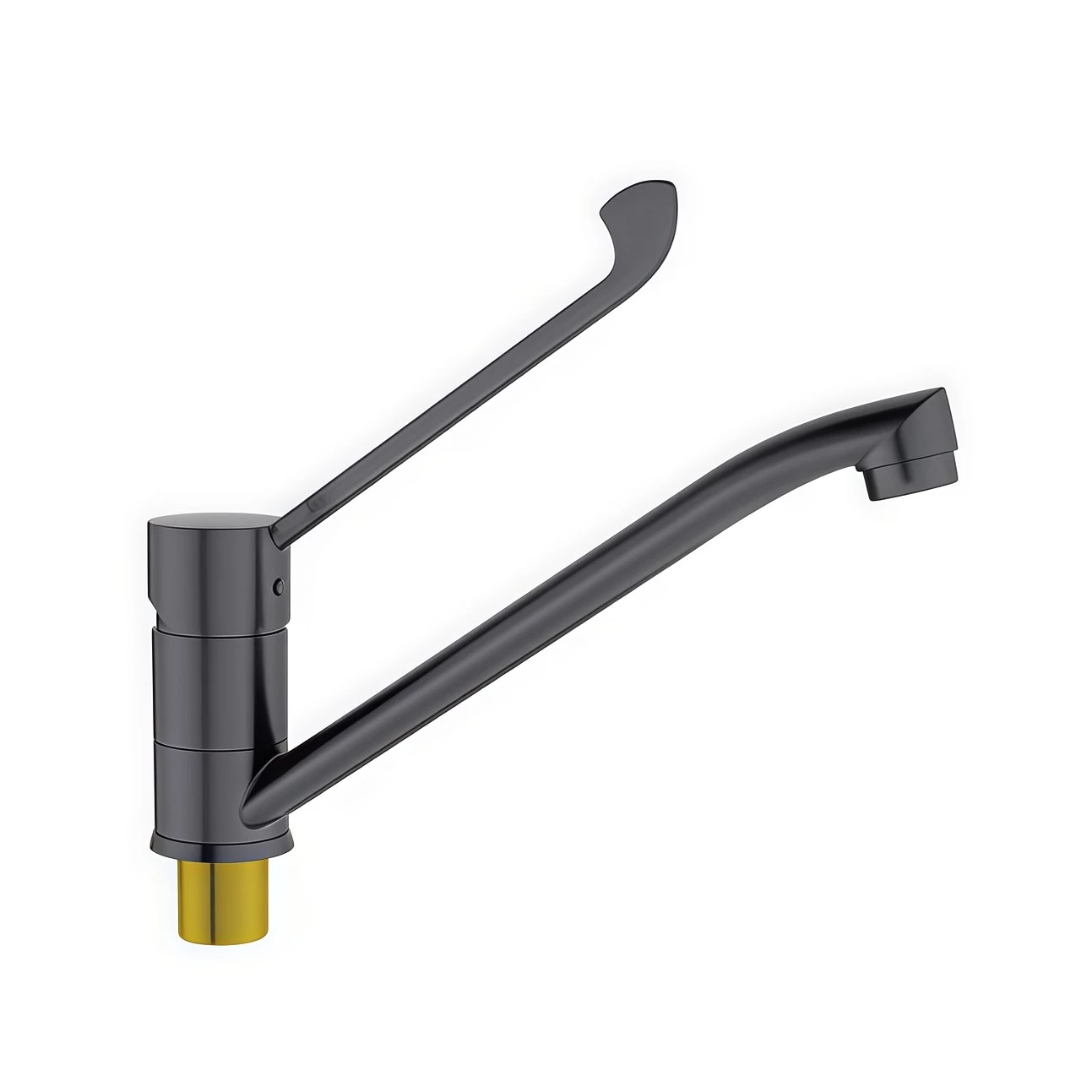 Смеситель для кухни BELZ оружейная сталь (B70019-3) - фото 1