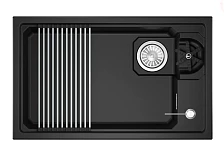 Кухонная мойка GRANULA KITCHEN SPACE RINZER кварц (7309RU, ШВАРЦ)