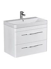 Тумба подвесная Velvex Jill 80 белый матовый под раковину 9595(80) (tp.JIL.9595.80.2Y белый матовый)