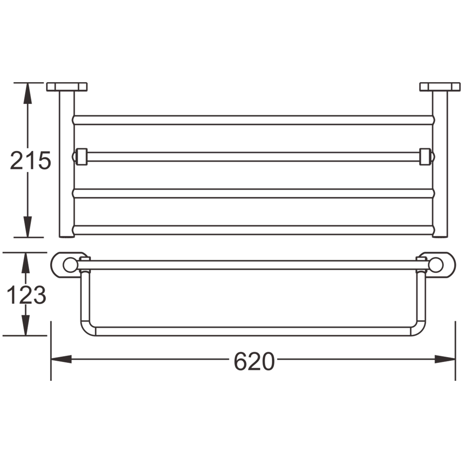 Полка для полотенец BELZ (B90124) - фото 2