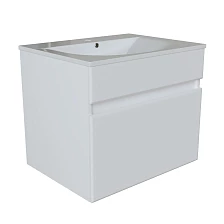 Тумба для ванной MIXLINE "БРИКС-60" подвесная под раковину "Breeze 60" мебельный (Sanita Luxe) (ПВХ) (555004)