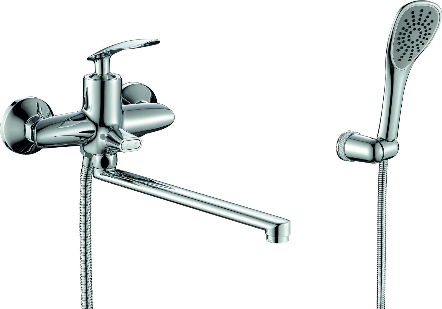 Смеситель для ванны с длинным поворотным изливом RUSH Айленд (Island) (IS6535-51)