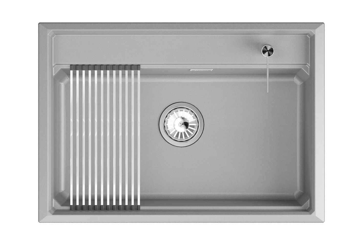 Кухонная мойка GRANULA кварц (7301i, АЛЮМИНИУМ) - фото 1