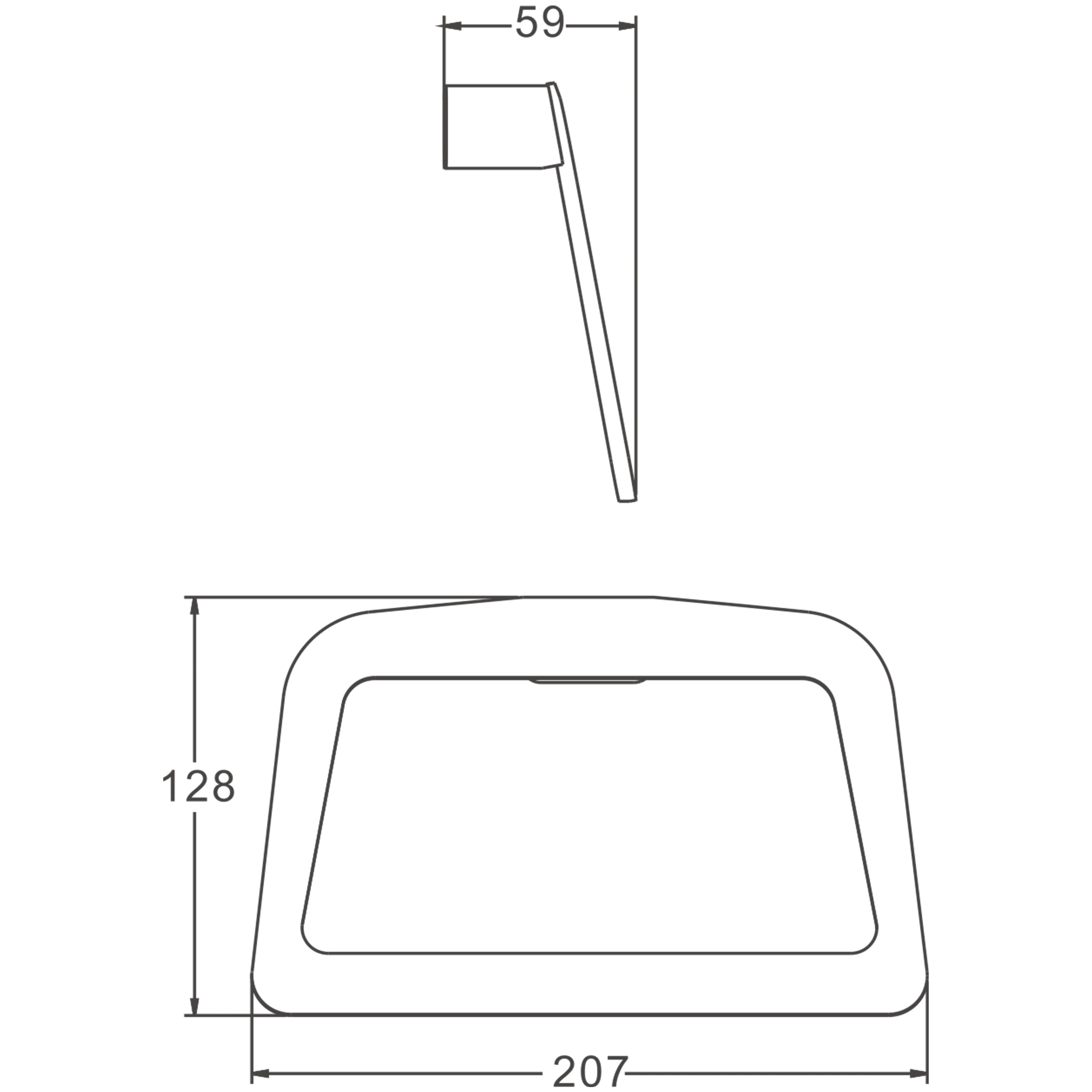 Держатель для полотенец BELZ оружейная сталь (B90704) - фото 2