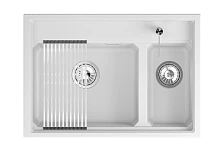 Кухонная мойка GRANULA кварц (7302i, АРКТИК)