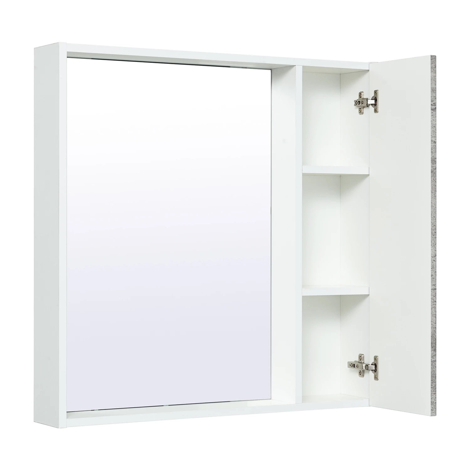 Зеркальный шкаф Runo белый Манхэттен 75 (00-00001045) - фото 2