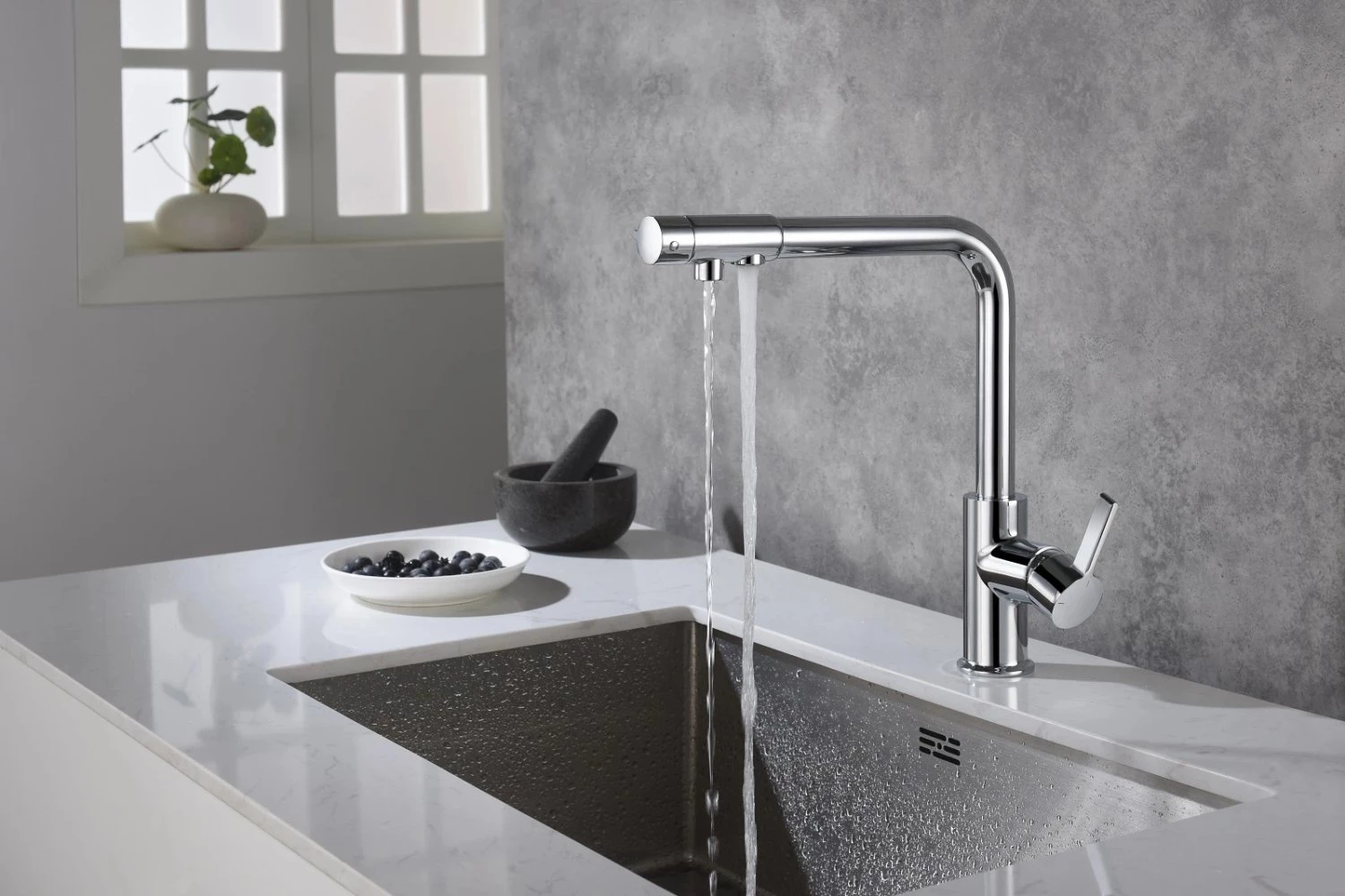 Смеситель для кухонной мойки Timo Hette (1026/00F chrome) - фото 2