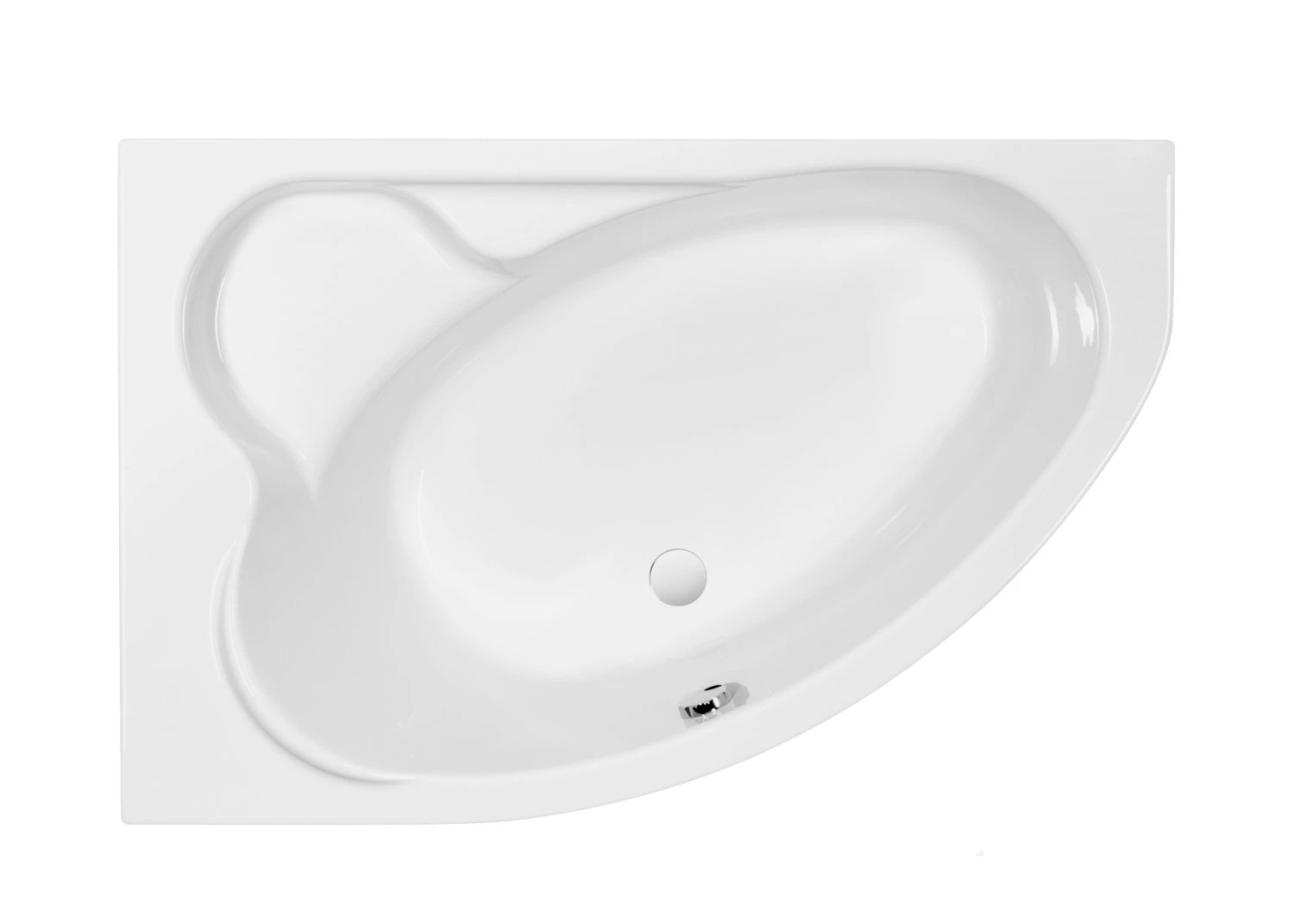 Ванна Cersanit  асимметричная KALIOPE 153x100 левая (63441)