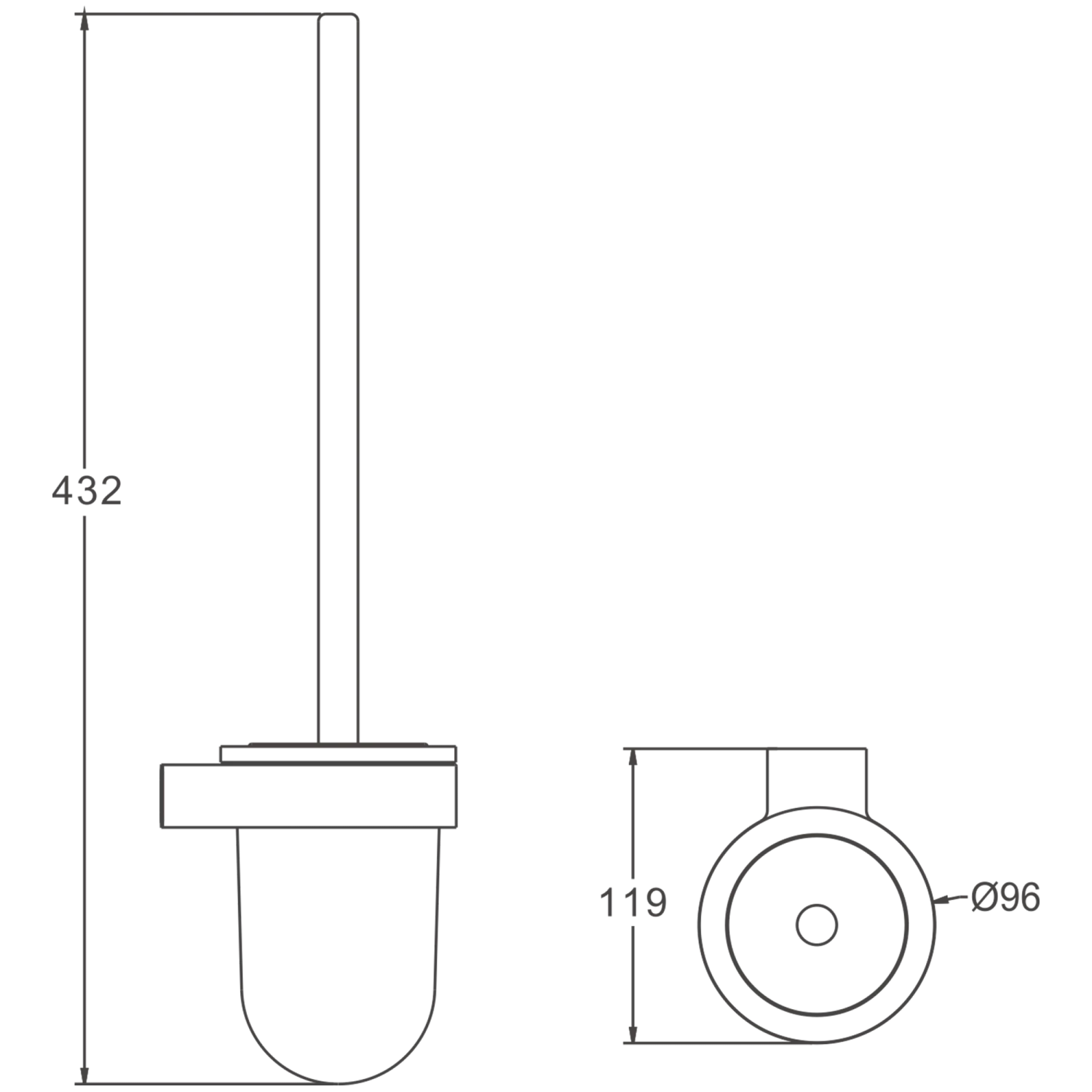 Ершик BELZ белый (B91010) - фото 2