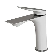 Смеситель для раковины MIXLINE ML41-04 "Swan White" 30k белый/хром (553908)