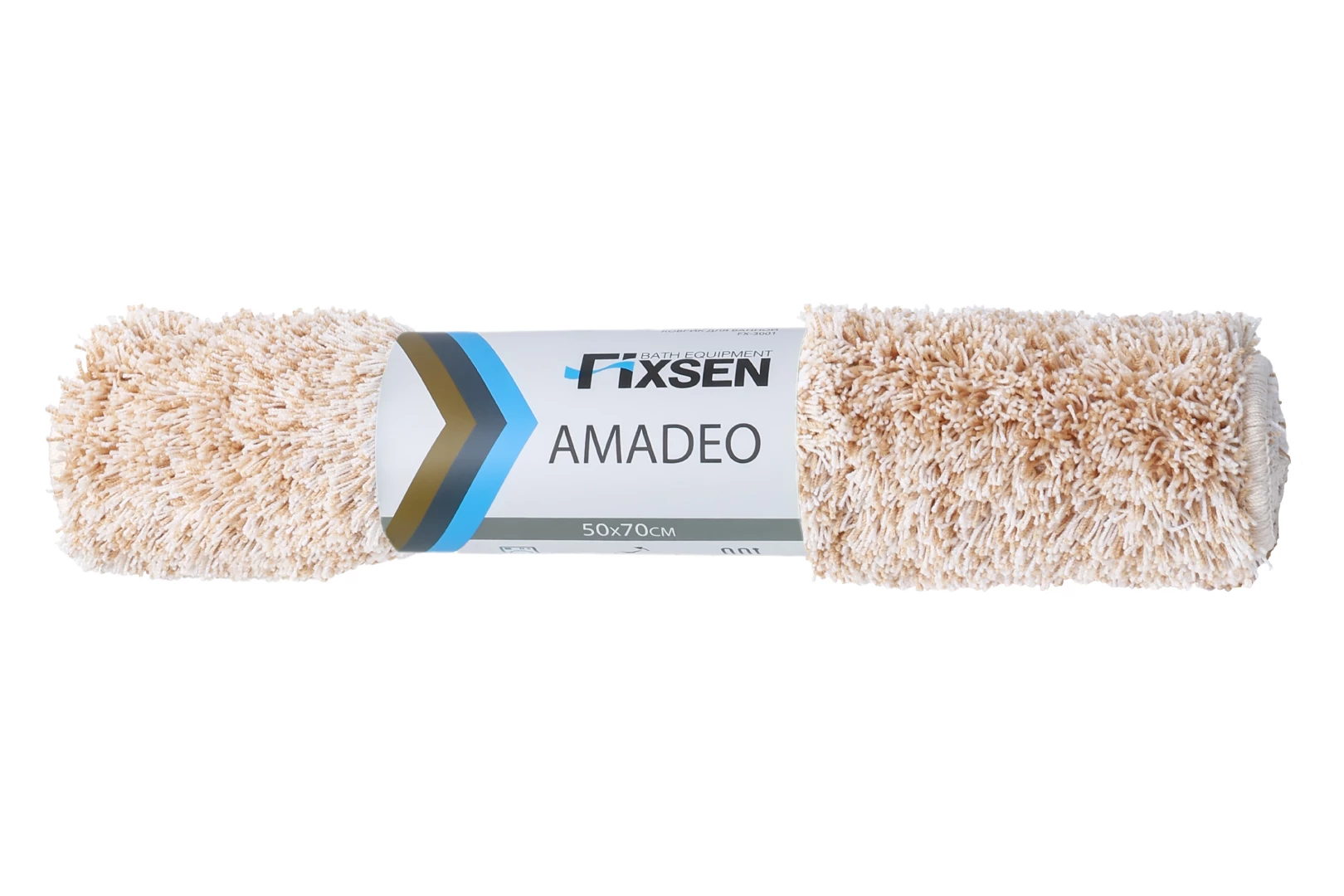 Коврик для ванной Fixsen Amadeo 1-ый бежевый, 50х70 см. (FX-3001A) - фото 3