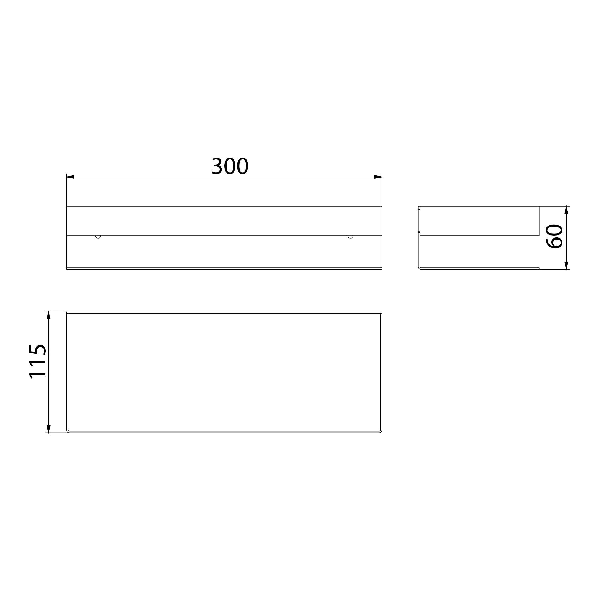 Полка для душа прямая Lemark SHELF LINE 300 мм из нерж. стали с крючками, хром (9771049) - фото 2