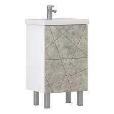 Тумба VIGO Geometry 500-0-2 бетон под раковину 4630055557578 (Фостер) (tn.bsf.GEO.FOS.50.2Y бетон)