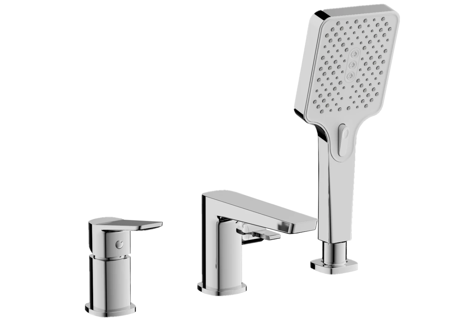 Смеситель для ванны BELZ на борт хром (B66715) - фото 1