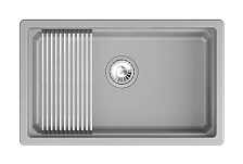 Кухонная мойка GRANULA кварц (7303iU, АЛЮМИНИУМ)